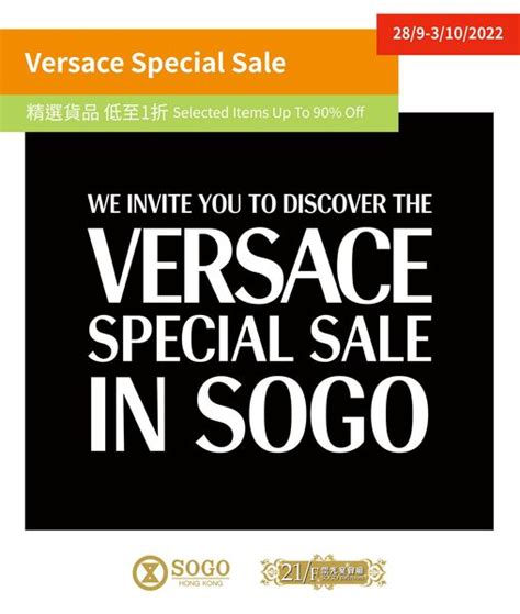 versace private sale sogo|Versace special sale.